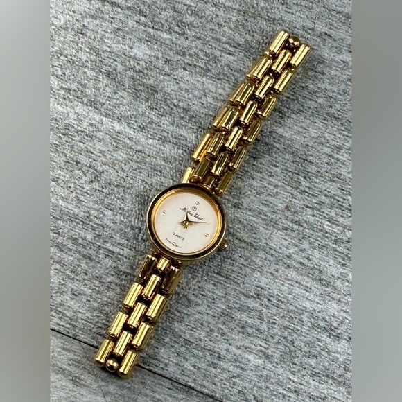 VTG Mathey Tissot Quartz Swiss One Jewel Harley Ronda SA Gold Watch Hong Kong - Picture 13 of 16